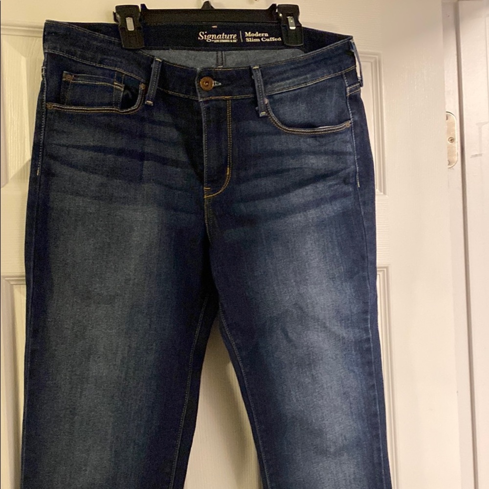 Signature by Levi Strauss Blue Straight Leg Jeans
